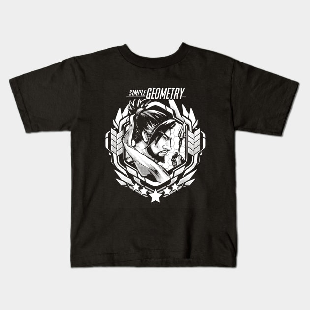 Hanzo "Simple Geometry" Kids T-Shirt by RobotCatArt